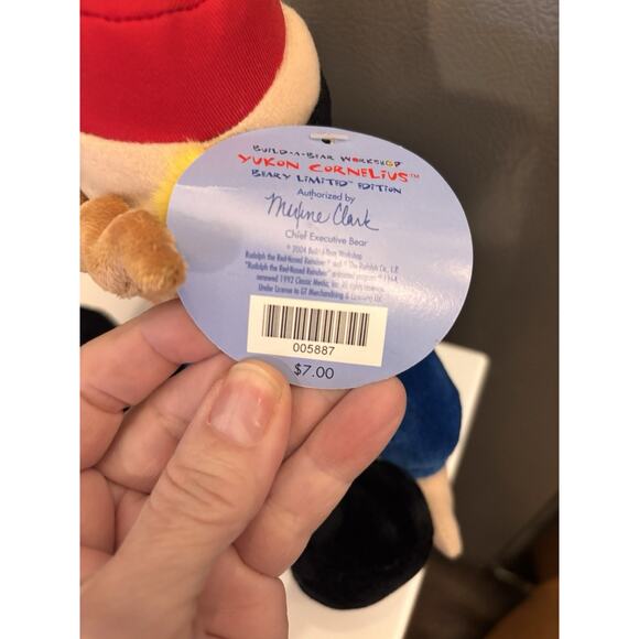 Build a Bear Rudolph the Red Nosed Reindeer Yukon Cornelius Plush 11" 1992 w/Tag - Picture 6 of 6